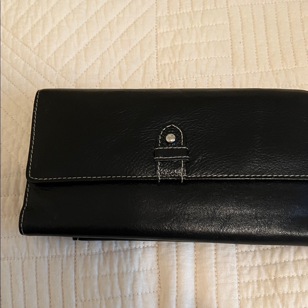 Buxton Black Leather Wallet